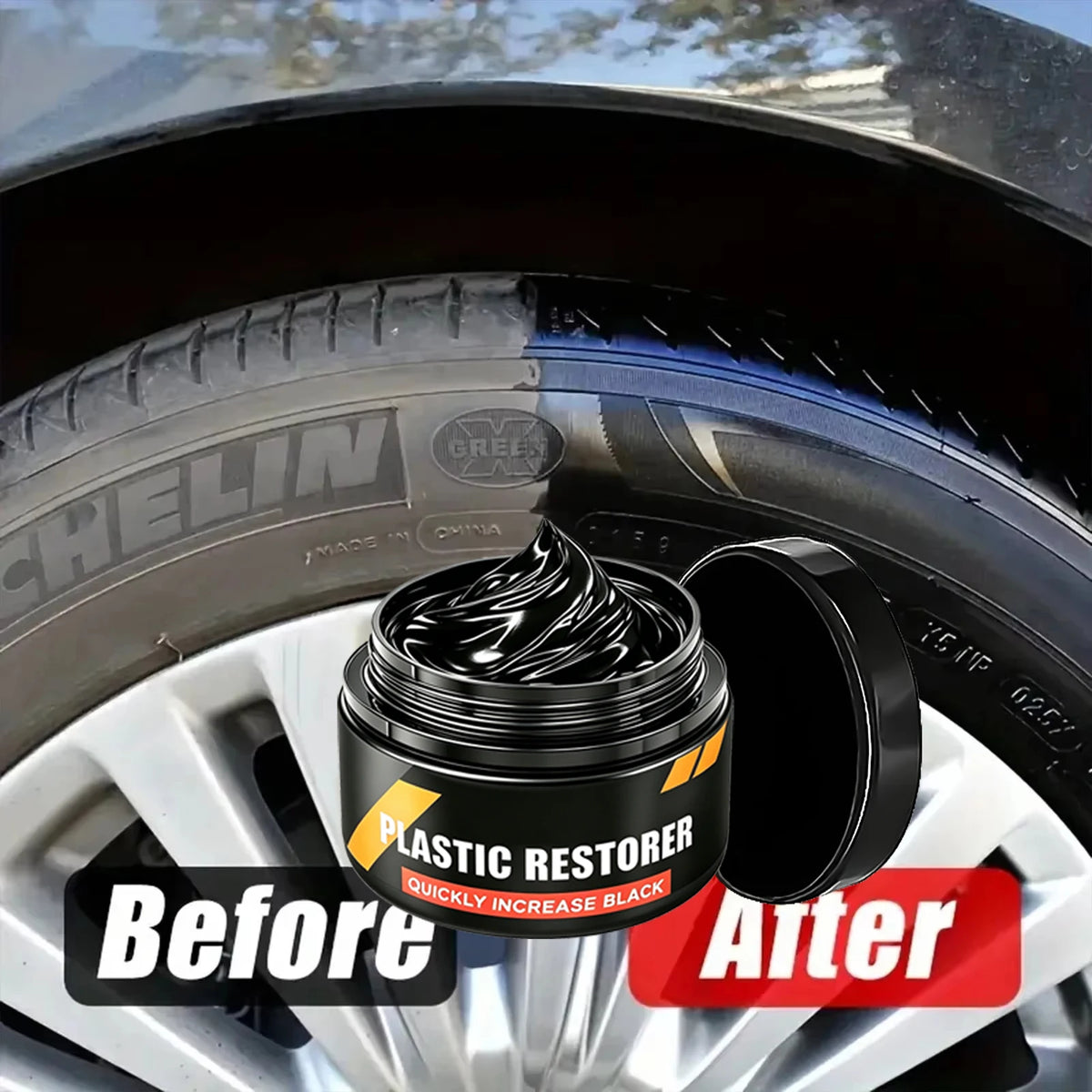 Car Plastic Restorer Crystal Clear Auto Interior Leather & Panel Renewal Wax Coating Agent Back To Black Gloss Car Wax Polish